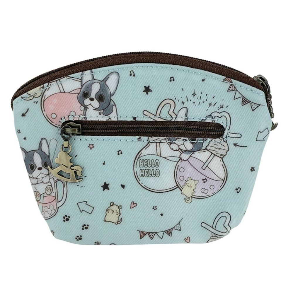 Waterproof Boba Frenchie Shell Coin Purse Card Pouch Holder - Picture 2 of 9